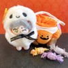 Ghost Poncho & Pumpkin Bag Set for 3.9 inches (10