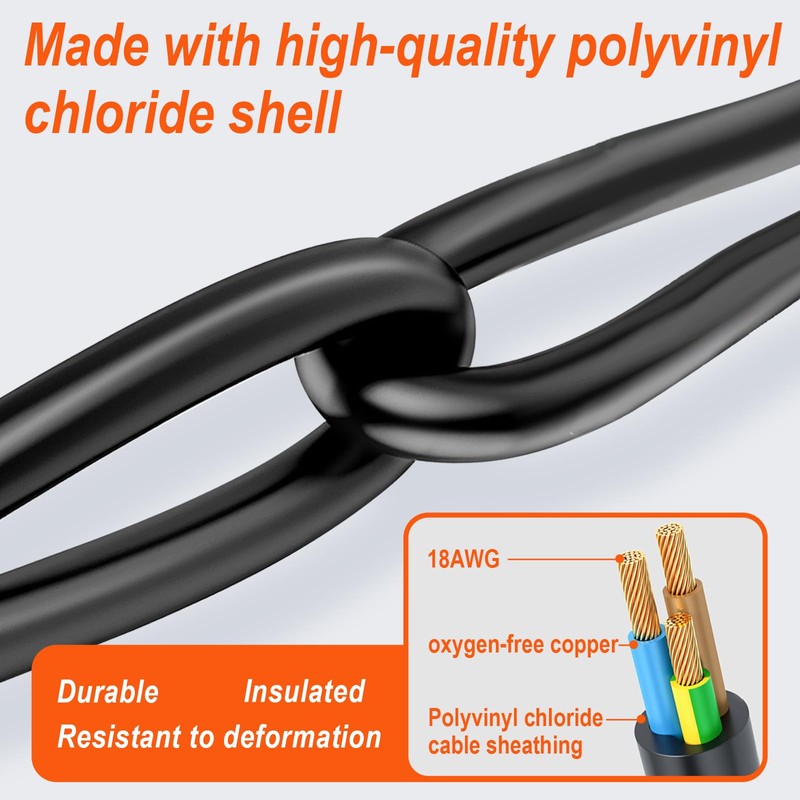 89143 Power Cord Replacement Compatible with Robot Coupe MP Series,