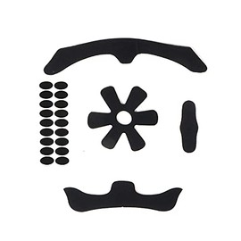 PAXLAMB Foam Padding Kit Head Protection Liner Inner Protective Pads Bicycle Replacement Pad Cushion Mat Set for Scooter Skateboard Bike Motorcycle Cycling Sport Helmets (Black 8mm 4pcs)