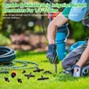 250 Pcs Drip Irrigation Fittings Kit for 1/4" Tubing：Gardrip 1/4