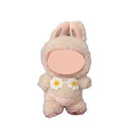 17cm LA Doll Clothes (No Doll), 2-Piece Crochet Daisy Bikini Set – Premium Handmade Swimsuit for 15-17cm Dolls, LA Made bu Pink & White Beachwear Fashion Accessories for Play & Display