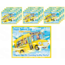 Magic School Bus Rides Again Stickers Party Favors Supplies Decorations Gift Bag Label Stickers ONLY 3.75" x 4.75" -12 pcs Ms. Fiona Frizzle Keesha Dorothy Ann Wanda Jyoti Carlos Ralph