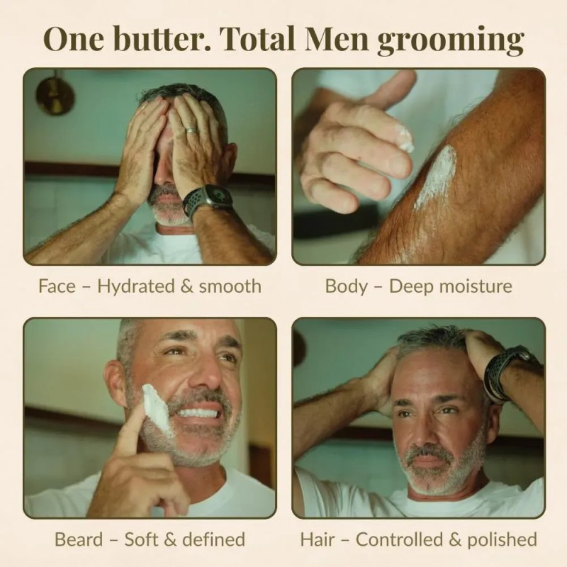 Manteca Corporal Y Para Barba Con Aroma A Tabaco Y