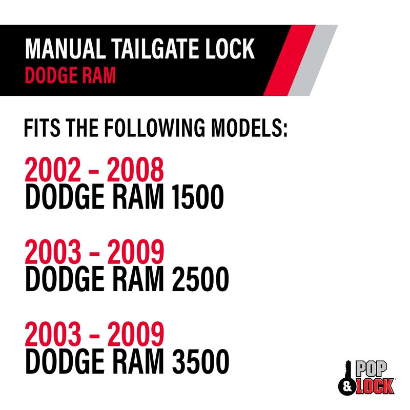 Pop & Lock – Manual Tailgate Lock for Dodge Ram