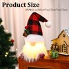 3Pcs Christmas Gnomes Plush with Light, Handmade Swedish Santa Gnomes