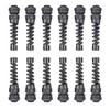 TA-VIGOR 12Pcs PG7 Cable Gland 3mm-6.5mm Wire Hole Waterproof Nylon