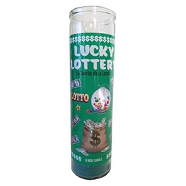Lucky Lottery (La Suerte de la Loteria) Green Pillar Candle