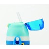 Skater (スケーター) Stainless Children's Water Bottle 380ml Straw Drinking 3D