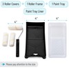 Bates- Paint Tray Set, 6 pcs, 4-Inch Paint Roller Kit,