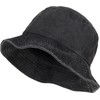 styleBREAKER 04025045 Unisex Fishing Hat Plain Vintage Washed Look Bucket