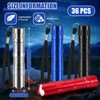 Tujoe 36 Pcs Mini Flashlights Bulk Bright Aluminum LED Handheld