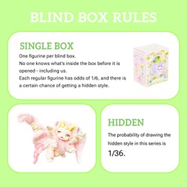 VILRAK Plush Blind Box Figures, Cute Vinyl Blind Box Plush Doll, Dumia Forest Series Mystery Collectible Toys, Kawaii Action Figures for Birthday, Single Box (1 of 7 Styles)