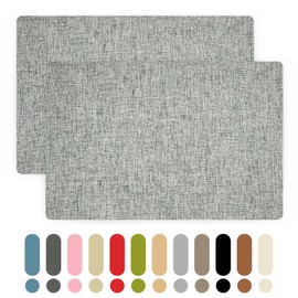 Giftmeet Sofa Fabric Repair Patches, 8×10 Inch Linen Repair Patches for Furniture, 2 Pcs Canvas Repair Patch Couch Fabric for Car Seats, Handbags, Jackets, Tents, Curtain, Upholstery (Light Gray)