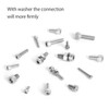 520PCS M3 M4 M5 M6 Stainless Steel Hex Button Screws