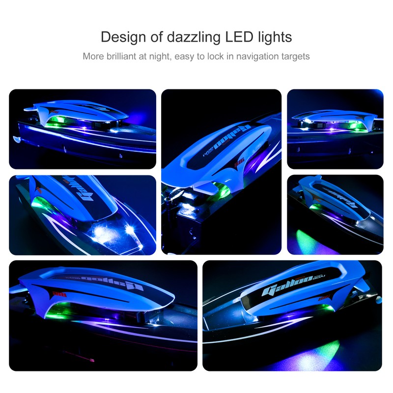 Remote Control Boat, 2.4G 20km/h High-speed Waterproof Remote Control Speed