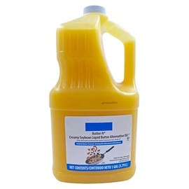 Butter-It | Creamy Soybean Liquid Butter Alternative Oil | Kosher | by Dasher's Spice & Beans | 1 Gallon
