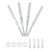 QWORK® Set of 4 Invisible Wall Shelf Brackets, Diameter 10