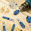 KEWAYO 6 PCS Countersink Drill Bit Set, 1/4" Hex Shank