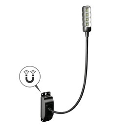 ah Stands SLED1BULTRA Adam Hall SLED Gooseneck Light with Mounting Base Black