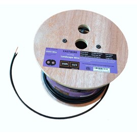 12/2 Low Voltage Landscape Lighting Copper Wire,12-Gauge 2-Conductor 250 Feet, Low Voltage Wire 12/2, Landscape Wire 12 2, Underground Low-Energy Circuit Cable, ULECC, Lighting Cable