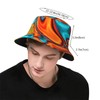 Southwest Hipster Turquoise Orange Swirls Bucket Hat for Men Women