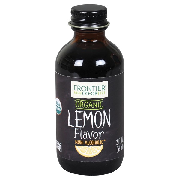 Simply Organic Frontier Co-op Lemon Flavor, Non-Alcoholic, 2 Fl Oz