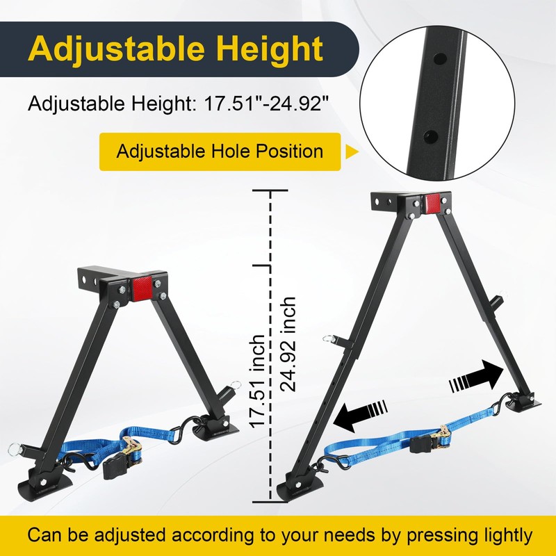 RV Hitch Mount Stabilizer, Adjustable Camper Rear Bumper Stabilizer Fit