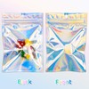 100 PCS Holographic Resealable Bags - RAINFLOW Small Holographic Bags