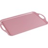 Calypso Basics Melamine Rectangular Serving/Ottoman Tray, Pink