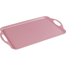 Calypso Basics Melamine Rectangular Serving/Ottoman Tray, Pink