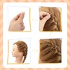 100Pcs Hair Braid Rings Open Metal Dreadlock Rings, Mixed Gold