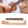 Ukulele Fretboard Neck Set Rosewood Okoume Wood Fingerboard Replacement for