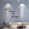 Inspirational Vinyl Wall Be You Own Kind of Beautiful Wall
