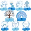 Honeycomb Centrepiece Table Decoration Confirmation Christening Decoration Boy Girl Blue
