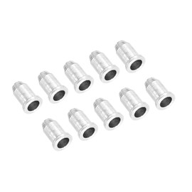 PATIKIL Guitar String Through Body Ferrules Mounting String Caps 12pcs for Electric Guitar Replacement Accessories Silver
