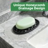 2pcs Silicone Soap Holder, Soap Dish with Drainage Holes, Non-Slip