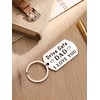 HAQUIL Drive Safe Dad Keychain - Father's Day Gift from