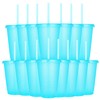 Yisituo 16 Oz Plastic Cups (15, Hellblau)