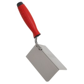 Sealey 120 x 60mm Stainless Steel External Corner Trowel, Rubber Handle - T1803