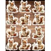 Unbranded Woodland Squirrel Die Cut Vinyl Stickers Set Scrapbooking Laptop Waterbottle