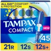 Tampax Compact Pearl Tampons Multipack, with LeakGuard Braid & Extendable