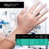 SAFEKO General-Use Disposable Clear Vinyl Gloves - X-Large - Powder