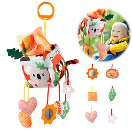 Pushchair Toy for Babies Activity Extendable Toy Hanging Toy Baby Seat Cot Toy Spiral Plush Toy Tissue Holder for Toddlers Boys Girls from 0 3 6 9 12 Months