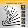 KOOPOOL 27PCS Ball End Allen Wrench Set, Metric & SAE