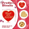 Huquary 100 Pcs Heart Button Pins Gift Thank You for