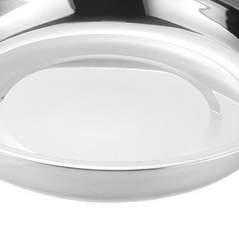 Qukaim Stainless Steel Round Plate Stainless Steel Round Dinner Plate