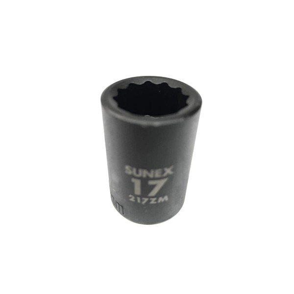 Sunex 217zm 17mm 1/2" Drive 12 Point Shallow Impact Socket