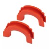IAG I-Line Rear Bumper Red TPE Tow Loop Cover Pair