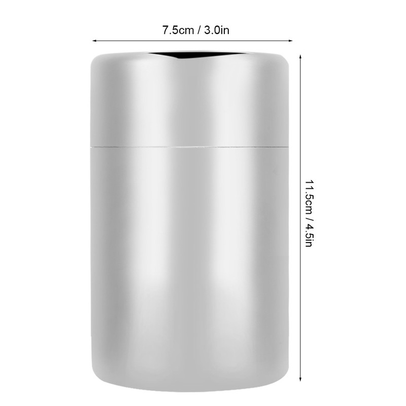 Portable 304 Stainless Steel Sealed Tea Leaf Storage Jar Canister