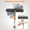 12Ft Window Squeegee with Extension Poles, 2-in-1 Window Cleaning Kit